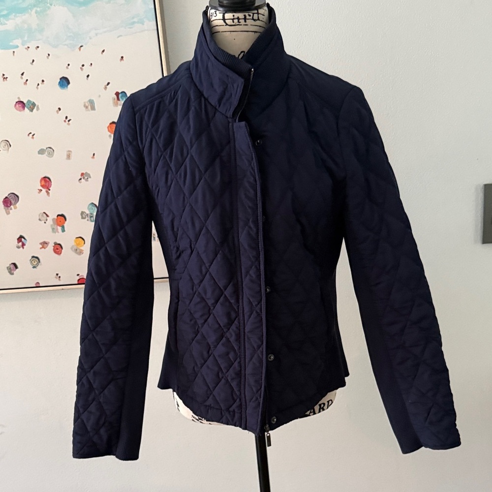 Navy Quilted Women's Jacket
